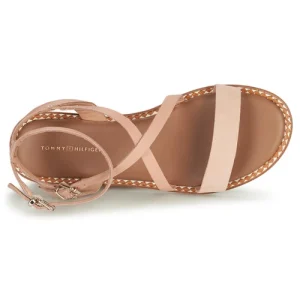 Prix très abordable Tommy Hilfiger – ESSENTIAL TOMMY FLAT SANDAL Cognac 18