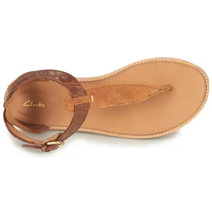 Clarks – KARSEA POST Marron / Camel à prix promos 18