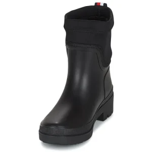 magasin en ligne france Tommy Hilfiger – TH CHELSEA RAINBOOT Noir 12