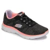 en ligne officielle Skechers – FLEX APPEAL 4.0 Noir / Rose 22