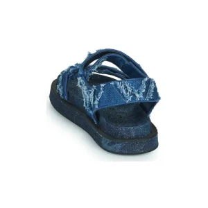 Desigual – SANDAL FLAT DENIM Bleu / Jean Achat 16