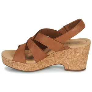 Clarks – GISELLE BEACH Camel marque pas cher en ligne 14