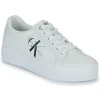 pas cher marque Calvin Klein Jeans – VULC FLATFORM LACEUP Blanc 22