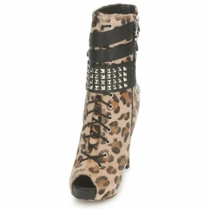 dernière tendance Abbey Dawn – PLATFORM BOOTEE Leopard Print 12