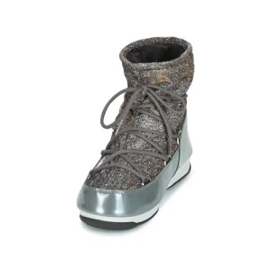 Moon Boot – MOON BOOT LOW LUREX Gris / Argent authentiques 12