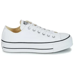 Converse – CHUCK TAYLOR ALL STAR LIFT CANVAS OX Blanc boutique en ligne 10