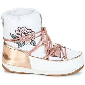 Officielle Moon Boot – PEACE & LOVE WP Blanc / Rose Gold 10