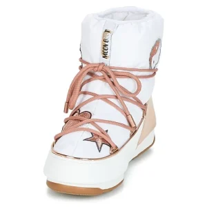 Officielle Moon Boot – PEACE & LOVE WP Blanc / Rose Gold 12