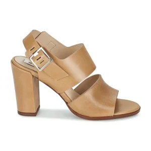 Dune London – CUPPED BLOCK HEEL SANDAL Beige magasin 10