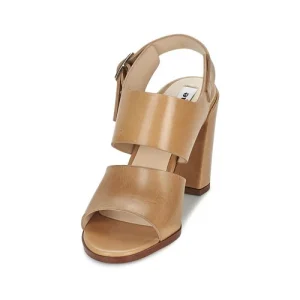 Dune London – CUPPED BLOCK HEEL SANDAL Beige magasin 12