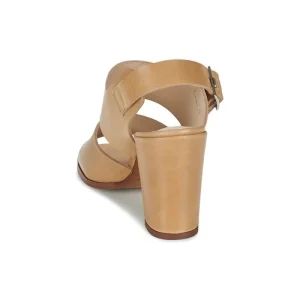 Dune London – CUPPED BLOCK HEEL SANDAL Beige magasin 16